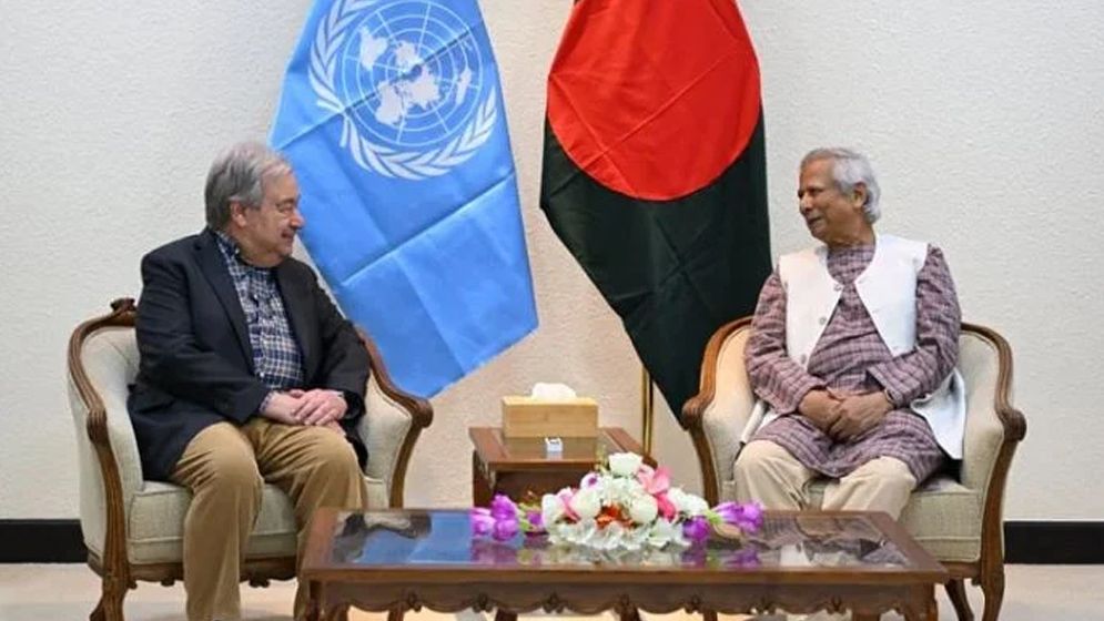 নির্বাচন প্রসঙ্গে জাতিসংঘ মহাসচিবকে যা জানালেন ড. ইউনূস