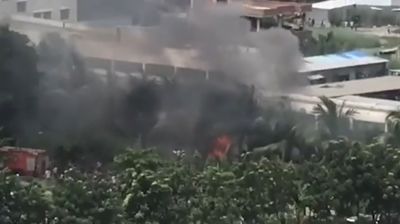 রাজধানীর উত্তরায় প্রশিক্ষণ বিমান বিধ্বস্ত